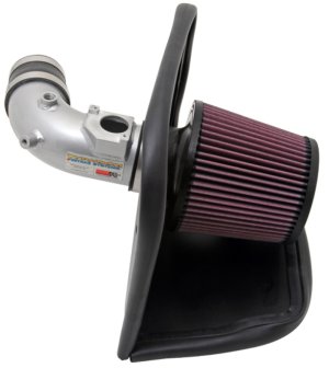 Mazda Mazdaspeed3 Performance Air Intake - K&N Engineering - Typhoon Short Ram - Silver - `10-`11